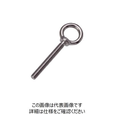 水本機械製作所 水本 ステンレス つば付ロングアイボルト(鍛造製) ミリネジ LTF-10M 1個 849-1857（直送品）