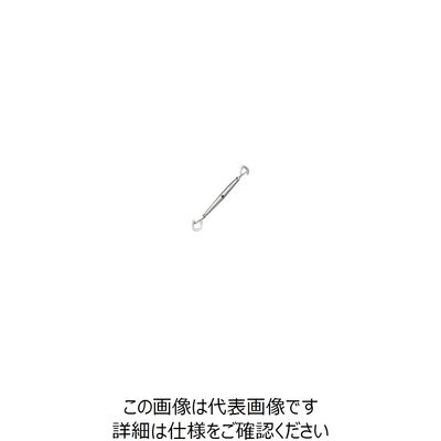 水本機械製作所 水本 ステンレス パイプターンバックル外れ止め付（フック＆フック） 捻子径2分 TBP-6HK 1個 849-2982（直送品）