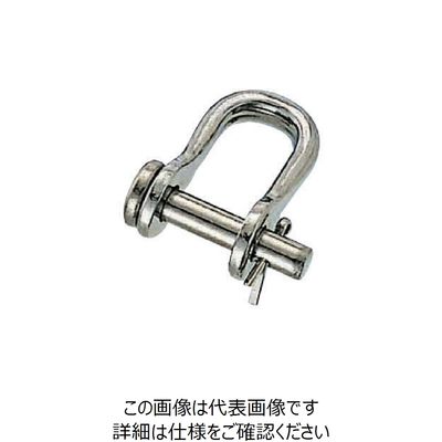 水本機械製作所 水本 ステンレス ワリピン式半丸シャックル 長さ21mm内幅12mm RSW-5 1個 849-2428（直送品）