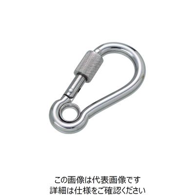 水本機械製作所 水本 ステンレス 環付スナップフックNA型（リング付） 線径5mm長さ53mm NA-5 1個 201-1976（直送品）