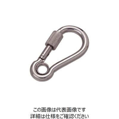 水本機械製作所 水本 ステンレス 環付スナップフックNA型（リング付） 線径8mm長さ80mm NA-8 1個 849-2039（直送品）