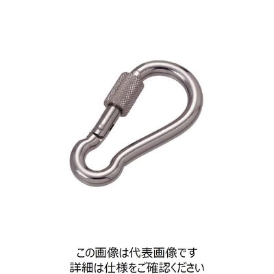 水本機械製作所 水本 ステンレス 環付スナップフックNB型 線径8mm長さ80mm NB-8 1個 849-2042（直送品）