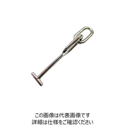 水本機械製作所 水本 ステンレス 車体ドア留め金具B型 全長125mm DFB-1 1個 848-9735（直送品）