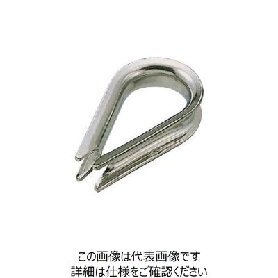 水本機械製作所 水本 ステンレス 板シンブル 使用ロープ径8~10mm KRN-8-10 1個 849-1746（直送品）