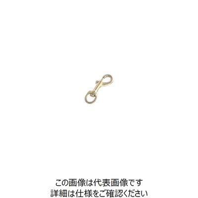 水本機械製作所 水本 リング ナスカン 真鍮メッキ 全長65mm RN-0BR 1個 849-2376（直送品）