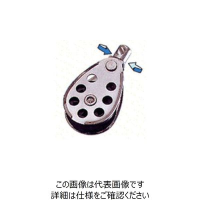 水本機械製作所 水本 プーリーブロックスイベル付き 使用ロープ径8～10mm PBS-35 1個 849-2146（直送品）
