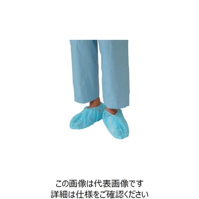 東京メディカル 不織布シューズカバー ブルー 300枚入り FSC-300-B 1箱(300枚) 123-4459（直送品）