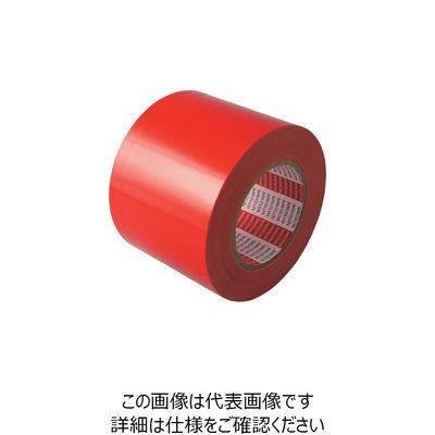 日東電工 日東エルマテ ラインテープEーOC(BC) 0.16mm×100mm×50m 赤 E-OC100R 1セット(9巻)（直送品）