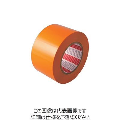 日東電工 日東エルマテ ラインテープEーOC(BC) 0.16mm×75mm×50m 黄赤 E-OC75OR 1セット(12巻)（直送品）