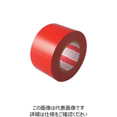 日東電工 日東エルマテ ラインテープEーOC(BC) 0.16mm×75mm×50m 赤 E-OC75R 1セット(12巻)（直送品）
