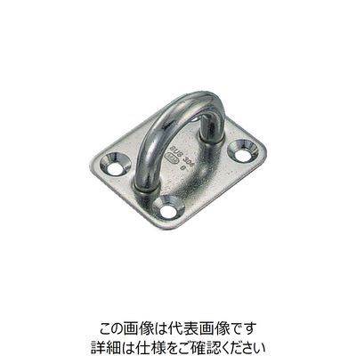 水本機械製作所 水本 ステンレス アイプレート 30mm×34mm B-039 1個 849-0706（直送品）