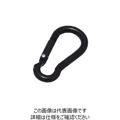 水本機械製作所 水本 アルミスナップフック（アルマイト付） ブラック 線径8mm 長さ78mm ALB-8BK 1個 849-0574（直送品）