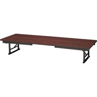 ナイキ 折りたたみテーブル 外寸法:W1800×D600×H700(330) 7360-WH 1台 868-4562（直送品）