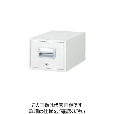 ダイシン工業 ダイシン 卓上キャビネット A5ー1段引出し型 ホワイト A5-11W 1台 856-9324（直送品）