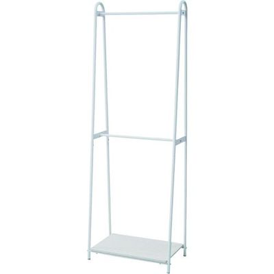 山善 おしゃれハンガーラック 棚付き 2段掛け_36153 ASH-T(WW/WH) 1台 138-9986（直送品）