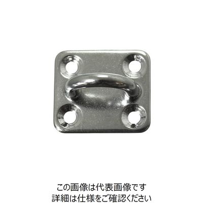 ニッサチェイン ステンレス角型アイプレート 6mm B-1947 1セット(5個) 126-4526（直送品）