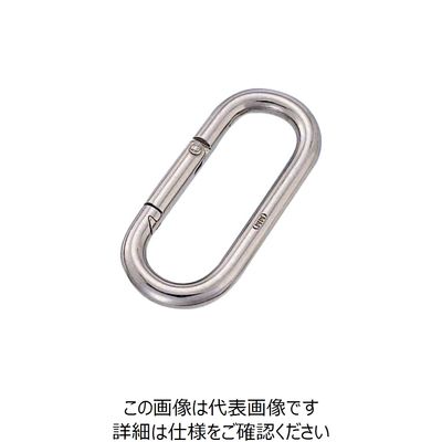 水本機械製作所 水本 ステンレス プチカラビナ(スタンダード型) 線径6mm 長さ66mm B-153 1個 849-0820（直送品）
