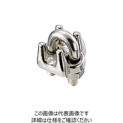 水本機械製作所 水本 ステンレス ワイヤークリップ 使用ロープ径2.5~3mm A-428 1個 776-5215（直送品）