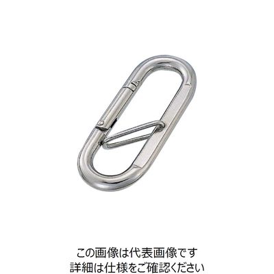 水本機械製作所 水本 リングキャッチ ステンレス プチカラビナ(ハズレ止め付) 線径6mm 長さ66mm A-157 1個 776-5118（直送品）