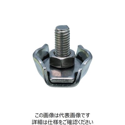 水本機械製作所 水本 ステンレス シングルワイヤークリップ 使用ロープ径1.5mm B-2362 1個 162-9825（直送品）