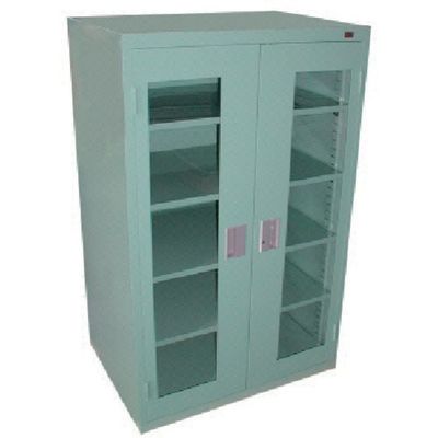 大阪製罐 OS ロッカーSアクリル扉付 最大積載量500kg 棚板4枚(若草色) 1200SA 1台 136-7382（直送品）