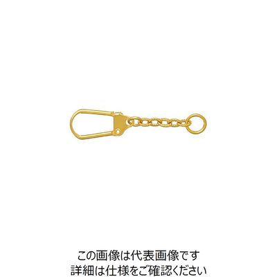 ニッサチェイン ゴールドキーホルダー (100個入) BKE-6-GD 1箱(100個) 126-4503（直送品）