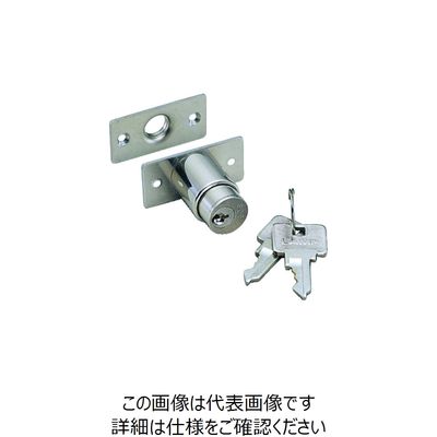 スガツネ工業 (150063742)2100Mー25ーBシリンダープッシュ錠 2100M-25-B 1個(1セット) 132-1515（直送品）