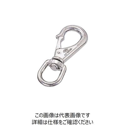 水本機械製作所 水本 ステンレス スイベルスナップ 線径4mm長さ66mm A-111 1個 776-5070（直送品）