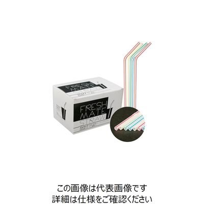 大黒工業 大黒 FMフレックスストロー ストライプ 裸 6403446 1箱(500本) 236-6665（直送品）