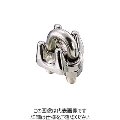 水本機械製作所 水本 ステンレス ワイヤークリップ 使用ロープ径6mm A-431 1個 776-5231（直送品）