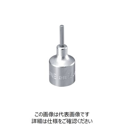 TONE ヘキサゴンソケット 差込角12.7mm 対辺寸法1/4インチ 4HB-08HP 1個 864-2399（直送品）