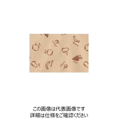 大黒工業 大黒 包装紙 未晒コットン KHー4010 フルーツ 902934 1組(100枚) 236-1896（直送品）