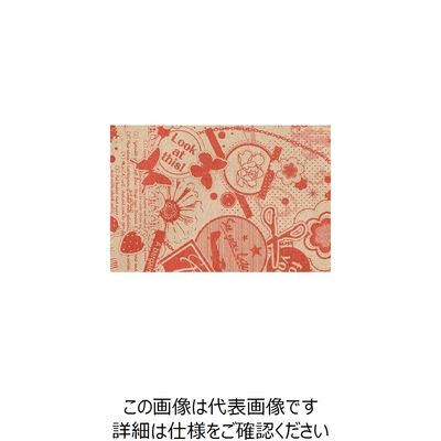 大黒工業 大黒 包装紙 未晒コットン KHー4005 コラージュ 902929 1組(100枚) 236-1908（直送品）
