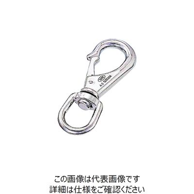 水本機械製作所 水本 ステンレス スイベルスナップ 線径2.5mm 長さ37mm B-1847 1個 205-1857（直送品）
