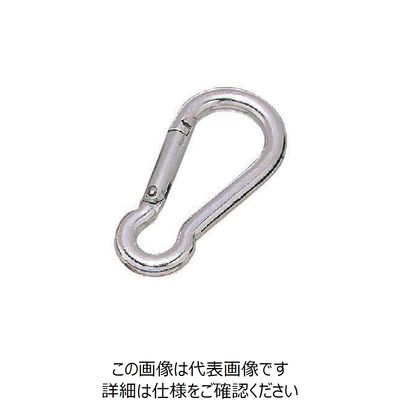 水本機械製作所 水本 アルミスナップフック（アルマイト付） シルバー 線径8mm 長さ78mm ALB-8S 1個 849-0579（直送品）
