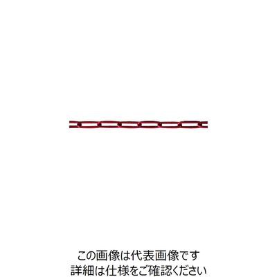 水本機械製作所 水本 アルミカラーチェーン レッド 30m 線径3.5mm AL-3.5R 1本 202-8025（直送品）