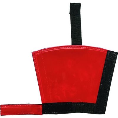 ミズケイ フルハーネスランヤード反射カバー「目立ち帯」(レッド) 4100128 1枚 226-6747（直送品）