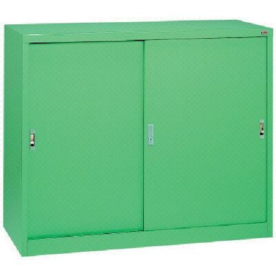 大阪製罐 OS ワイドロッカー スチール引戸付き 棚板2枚(若草色) 1000W 1台 134-3607（直送品）