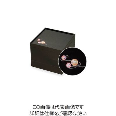 大黒工業 大黒 VーBOX 6.5寸 手鞠 黒(金ボール付)三段 31345 1個 237-4374（直送品）