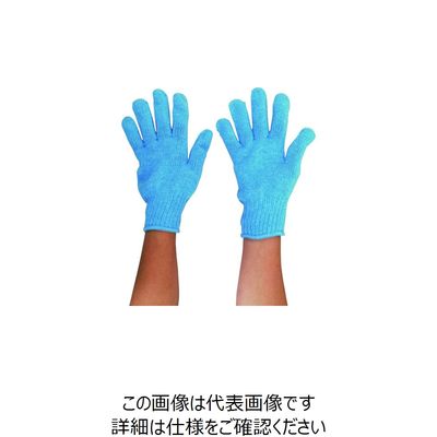 丸和ケミカル パステルカラー軍手 サックス 196 1ダース(12双) 157-8321（直送品）