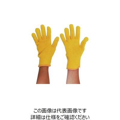 丸和ケミカル パステルカラー軍手 黄 195 1ダース(12双) 157-8315（直送品）
