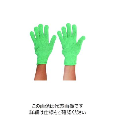 丸和ケミカル パステルカラー軍手 緑 199 1ダース(12双) 157-8318（直送品）