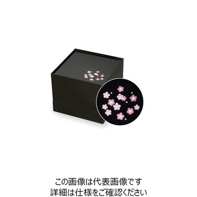 大黒工業 大黒 VーBOX6.5寸 花の舞 黒(金ボール付)三段 31340 1個 236-9671（直送品）