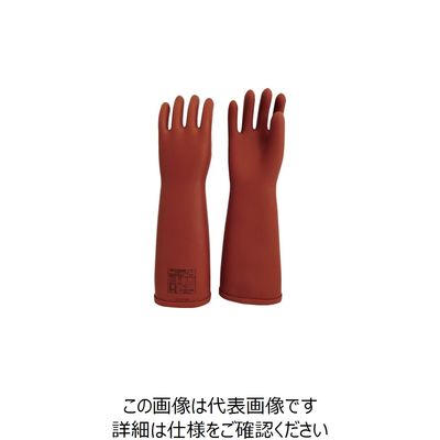 渡部工業 ワタベ 電気用ゴム手袋 普通型 特大 530-LL 1双 251-0923（直送品）