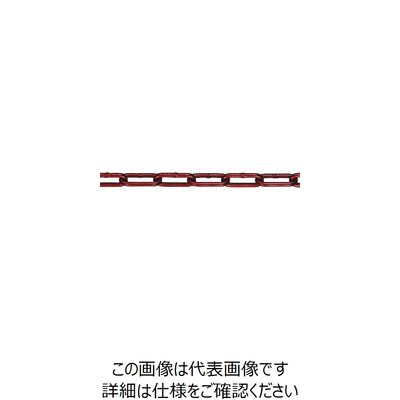 水本機械製作所 水本 アルミカラーチェーン レッド 15m 線径8mm AL-8R 1本 849-0308（直送品）