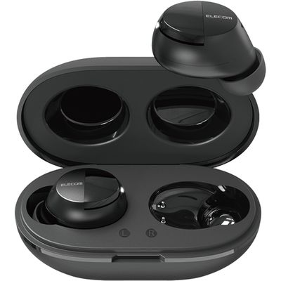 完全ワイヤレスイヤホン Bluetooth 無線 AAC対応 C充電 カナル型 ブラック LBT-TWS12BK エレコム 1個（直送品）