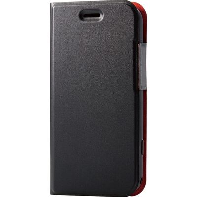 らくらくスマホ F-52B ケース カバー レザー 手帳 マグネット ブラック PM-F213PLFUBK エレコム 1個（直送品）