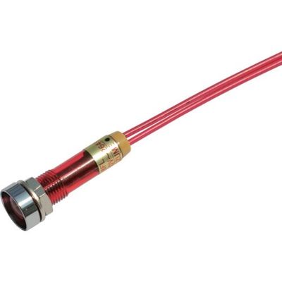 坂詰製作所 サカヅメ LED表示灯 DAー8FLー2 (AC/DC200V接続) φ8 赤 DA-8FL-2-AC/DC200V-R 1個（直送品）