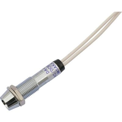 坂詰製作所 サカズメ LED表示灯 DAー8JPL (AC/DC100V接続) Φ8 白 DA-8JPL-AC/DC100V-W 1個（直送品）