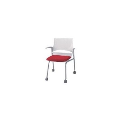 ナイキ 会議用チェアー 色:レッド E275-1F-RE 1脚 868-4850（直送品）